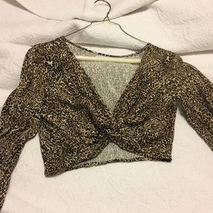 Urban outfitters cheetah top